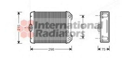 VAN WEZEL 30006172 -  Теплообменник, отопление салона